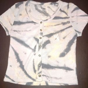 SO cotton crop top (with extra button)